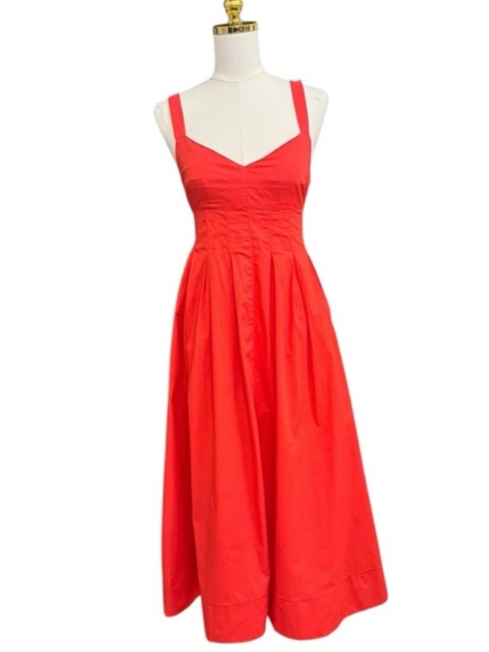 Jason Wu Vibrant Red Midi sleeveless Dress